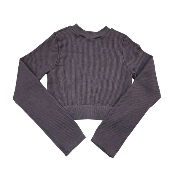 Sommer Ray Women's Ripped Long Sleeve Zip-up Crop Jacket Size M - Picture 8 of 8